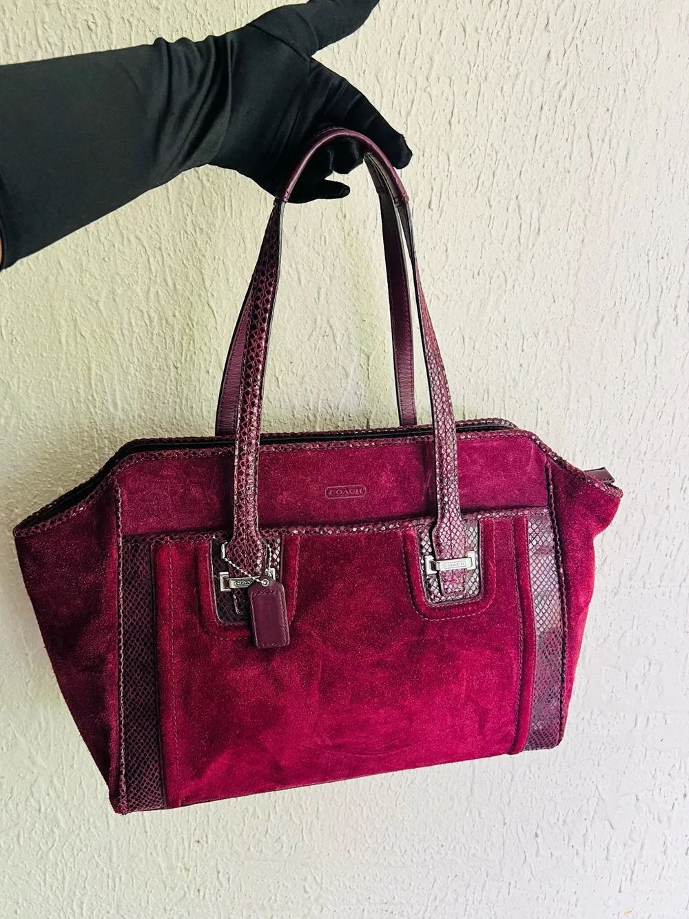 Coachd Taylor Suede Alexis Carryall EUC